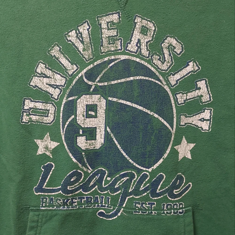CHILDREN'S PLACE Vintage Inspired Pullover Graphic Basketball Hoodie XL 14